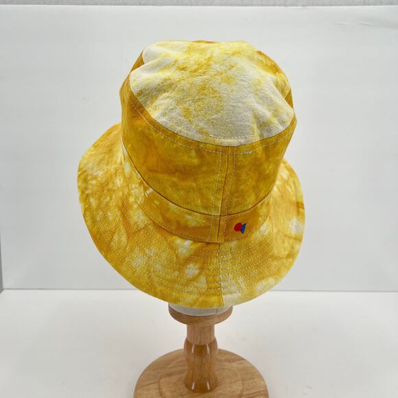 CLARE V Cloud Tie Dye Bucket Hat Womens XS Small Marigold Yellow Packable NWT main image 7